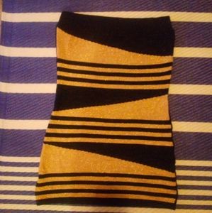 Women's black & gold dress